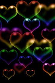 View Source Image Wallpapers Heart Wallpaper Rainbow Heart Heart Bubbles