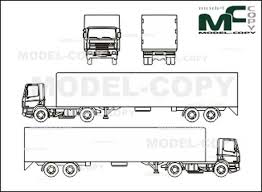 Daf 65 75 85 Tractor 2d Drawing Blueprints Model Copy Tractors 3d Modeling Programs Model