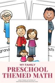A collection of preschool family theme activities including books, crafts, sensory activities, and class projects for children to learn about families. Fun My Family Preschool Theme Scrapbook