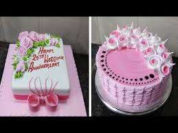 Add the rest of of the. Two Cake Amazing Design Square Shape Cake Round Cake Flowers Design Making By New Cake Wala Youtube Cake New Cake Cake Decorating Videos