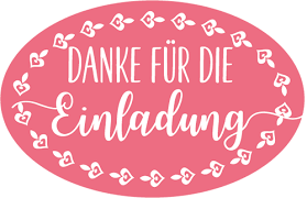 Kitsch Mit Stil Stempel Danke Fur Die Einladung