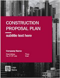 This business project proposal template includes fields at the top for . 14 Free Construction Proposal Templates Word Templates For Free Download