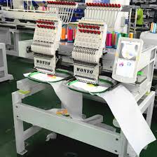 China Industrial Dahao Embroidery Machine Two Head Computerized Cap T Shirt Embroidery Machine Price China 2 Head Embroidery Machine Industrial Two Head Embroidery Machine