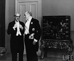 L R Prime Minister Ramsay Macdonald Of Great Britain And Governor Of The Bank Of England Montague Norman Attending Diplomatic Re Salomon Photographer History