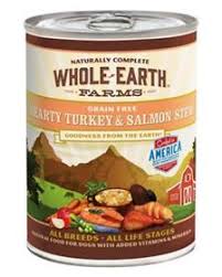 These high quality, canned diets are specially formulated to give your dog the exceptional protein and healthy fats he needs to excel. Merrick Whole Earth Farms Grain Free Hearty Turkey Salmon Stew Canned Dog Food