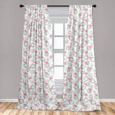Aktuelle preise für produkte vergleichen! Flamingo Curtains 2 Panels Set Pink Flamingos And Donuts Tropical Hawaiian Animals Delicious Desserts Window Drapes For Living Room Bedroom 56 W X 63 L Pink Mint Green Beige By Ambesonne Walmart Com