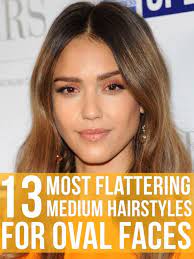 13 Most Flattering Medium Hairstyles For Oval Faces Oval Face Hairstyles Oval Face Haircuts Medium Hair Styles