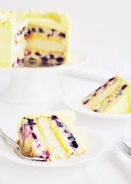 Triple Lemon Blueberry Layer Cake Recipe Desserts Blueberry Lemon Cake Dessert Recipes