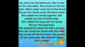 قصة انجليزية قصيرة جدا للمبتدئين Washing Her Hands Youtube