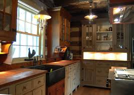 a log cabin kitchen handmade houses