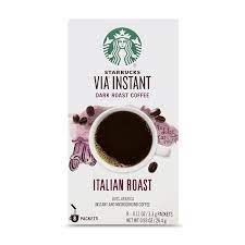 Check spelling or type a new query. Amazon Com Starbucks Via Instant Coffee Dark Roast Packets Italian Roast 1 Box 8 Packets Grocery Gourmet Food