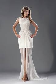 Sehr schön mit stickerei sowie. Brautkleid Vorne Kurz Hinten Lang Transparenter Rock Kleiderfreuden