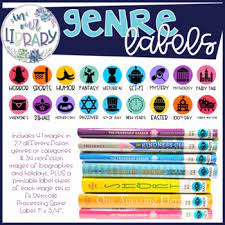 These labels are designed to coordinate with other products in my shop. Library Genre Labels By Inourlibrary Teachers Pay Teachers