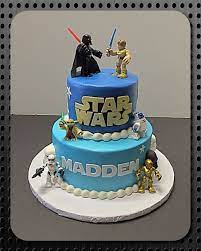 Star Wars Tiered Cake Star Wars Birthday Party Star Wars Cake Star Wars Birthday