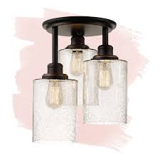 Find furniture & decor you love at hayneedle, where you can buy online while you explore our room designs and curated looks for tips, ideas & inspiration to help you along the way. Oil Rubbed Bronze Rustic Glass Flush Mount Light Fixture Mini Clear Seeded Glass Shade Semi Flush Mount Ceiling Light For Hallway Farmhouse Kitchen Entryway Lamps Light Fixtures Ceiling Lights Theinstantsolutions Com