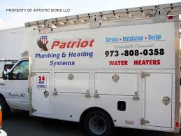 The experts at patriot plumbing, heating & cooling inc. Gallery Vehicle Graphics Lettering Artistic Signs Llc