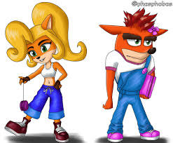 Coco And Crash Costume Swap Crash Bandicoot Characters Crash Bandicoot Bandicoot