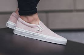Black And Grey Slip On Vans Womens Vans Classic Slip On Iced Pink Croc Pink Slip On Vans Vans Classic Slip On Slip On Sneakers