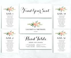 Printable Wedding Seating Chart Livedesignpro Co