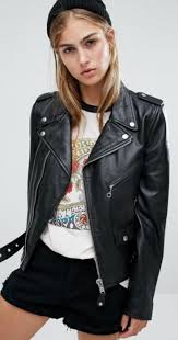Black Faux Leather Biker Jacket Casual Fall Fashion For Women Leather Jackets Women Leather Jacket Girl Fashion