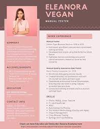 With a resume website, there's more than one way to show off your expertise. Manual Testing Resume Samples Templates Pdf Doc 2021 Manual Tester Resumes Bot