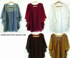 Baju atasan model baju kain sifon modern. 43 Gambar Model Baju Tunik Bahan Sifon Inspirasi Terkini
