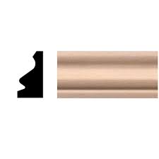 House Of Fara 7 16 In X 3 4 In X 96 In Hardwood Shoe Base Moulding 39508 The Home Depot Base Moulding Baseboard Styles Baseboards