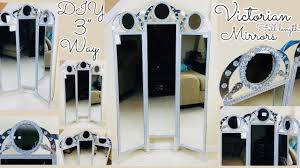If you need to make your room look more spacious use some mirrors. Dollar Tree Walmart Diy Manualidades 3 Way Glam Victorian Body Length Mirror 2019 Withme Youtube