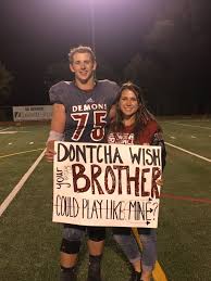 Brother Poster Idea Football Sister Football Posters Football Football Sister Senior Night High School Football Posters