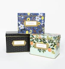 Spotted On Saturday 50 Under 50 Recipe Card Boxes Tin Recipe Box Floral Recipe Box