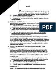 Ini artinya, kalau akhlaqnya tidak benar, maka tidak ada artinya ibadah seorang perempuan ada satu akhlaq yang sangat mendasar didalam islam yaitu as siddqi (jujur), lawannya adalah al kadzibu. Materi Jujur Pdf