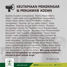 Jawaban Adzan Sembahyang Motivasi Kutipan Bijak