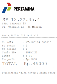 Aplikasi struk spbu 2.15a full version: Struk Spbu Blogiin