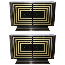 Black And Gold Art Deco Bedroom Pin By Gregg Solem On Residence Art Deco Sideboard Cabinet Art Deco Black Gold Bedroom