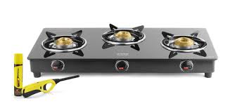 You will find the oven spacious and the roller rack makes it easy to handle. Ideale Trego 3 Burner Glass Manual Gas Stove Price In India Buy