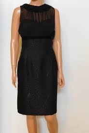 Antonio Melani Black New Sheer Illusion Sleeveless Short Cocktail Dress Size 8 M 70 Off Retail