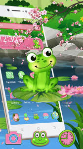 Cartoon Frog Pond Blossom Theme For Android Apk Download Illustration of cartoon frog stacked in the pond. apkpure com