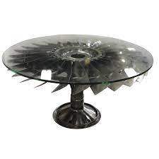 Glass coffee table based on engine. Boeing 737 Engine Coffee Table The Boeing Store