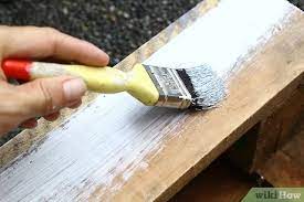 Remove all loose or cracked paint with a stiff putty knife. How To Paint Wood With Pictures Wikihow