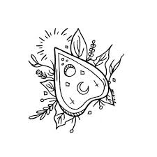 Ouija planchette design to download, print and get tattooed by your tattoo artist. Sun Will Not Harm You By Day Nor The Moon By Night So Im Getting A Tattoo Done Soon But Im Between