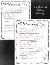 The word circuit means go around , herefore a circ i is a path way or closed path around which electricity (or water) flows. Bill Nye Static Electricity Worksheets By Love Duck Tpt