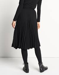 Rocke Opera Schwarz Someday Modestil Plissee Kleid Plisseerock