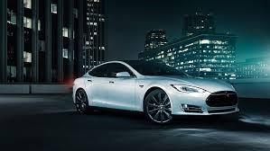 Hd Wallpaper Gray Sedan White Night Tesla Model S Electric Dejan Sokolovski Wallpaper Flare