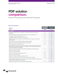 standard and advanced comparison chart manualzz com