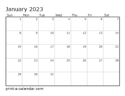 Download 2023 Printable Calendars