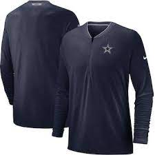 Dallas Cowboys Nike Sideline Coaches Half Zip Pullover Jacket Navy Half Zip Pullover Pullover Jacket Nfl Outfits