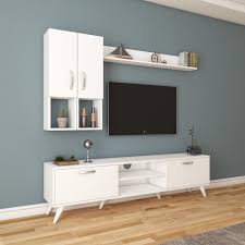Rani A9 Duvar Rafli Kitaplikli Tv Unitesi Duvara Monte Fiyati Modern Ic Dekorasyon Mobilya Tv Unitesi