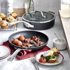 Calphalon Elite Nonstick 3 Piece Fry Pan Saute Pan Set Pan Set Saute Pan Brunch Ideas For A Crowd