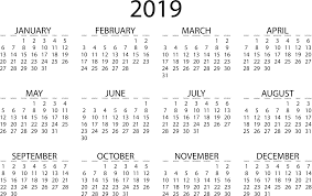Printable 2019 Calendar 2019 Calendar Calendar Template Excel Calendar