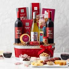Wine with fruit, chocolate or flowers. The Best Wine Gift Baskets To Give This Holiday Season